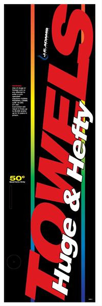 Huge & Hefty Towel Vendor Decal Image Huge & Hefty Towel Vendor Decal Image Product Image