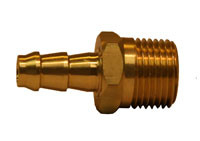 Foam Brush Brass Swivels - 1/2 MPT x 3/8 - 2 Hose Barbs Image  Product Image