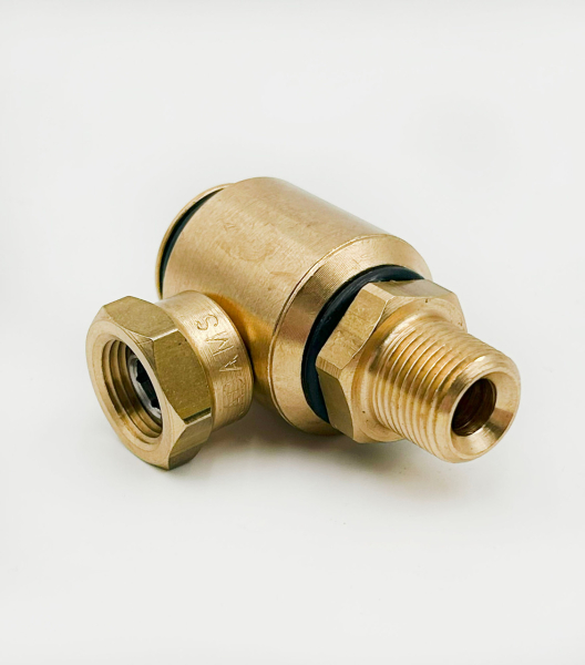 High Pressure 90 Degree Boom Brass Swivels - 3/8 MPT x 3/8 FPT Image  Product Image