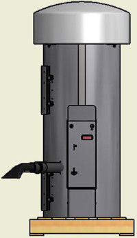 Super Vac with Digital Display - 3 Motor - Large Stainless Steel Dome - Vault Ready-ADA Height Image  Product Image