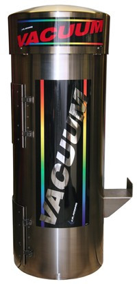 Commercial Vacuum - 2 Motor - Wall Mounted - Small Stainless Steel Dome Image Product Image