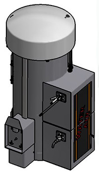 Vacuum, Air, Water Machine - GAST Compressor - Vault Ready - Retractable Hose Reel - ADA Height Image Product Image