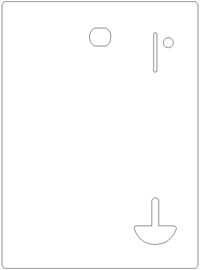 Faceplate - Cam Lock Coin Slot on Right (Multiple Units) Image Product Image