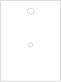 Faceplate - Cam Lock - Toggle Hole Image Product Image