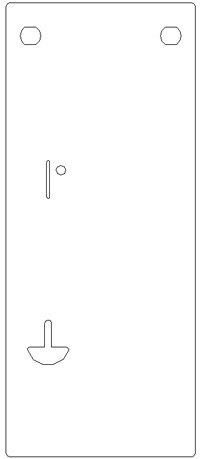 Faceplate - Cam Lock for 9209 Series without Bill Acceptor Image Product Image