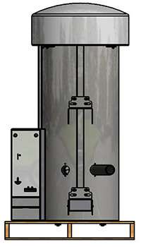 Dual Inlet SS Dome Mounted Vac - Coin & Bill Operated Image Product Image