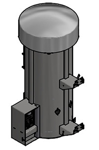 Dual Inlet SS Dome Vac & Air - Free Push Button Image Product Image