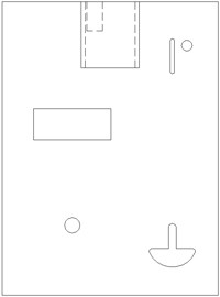 Faceplate - Pin Lock - Coin Slot, Digital Display & Hole for Toggle Switch 6068 Image Product Image