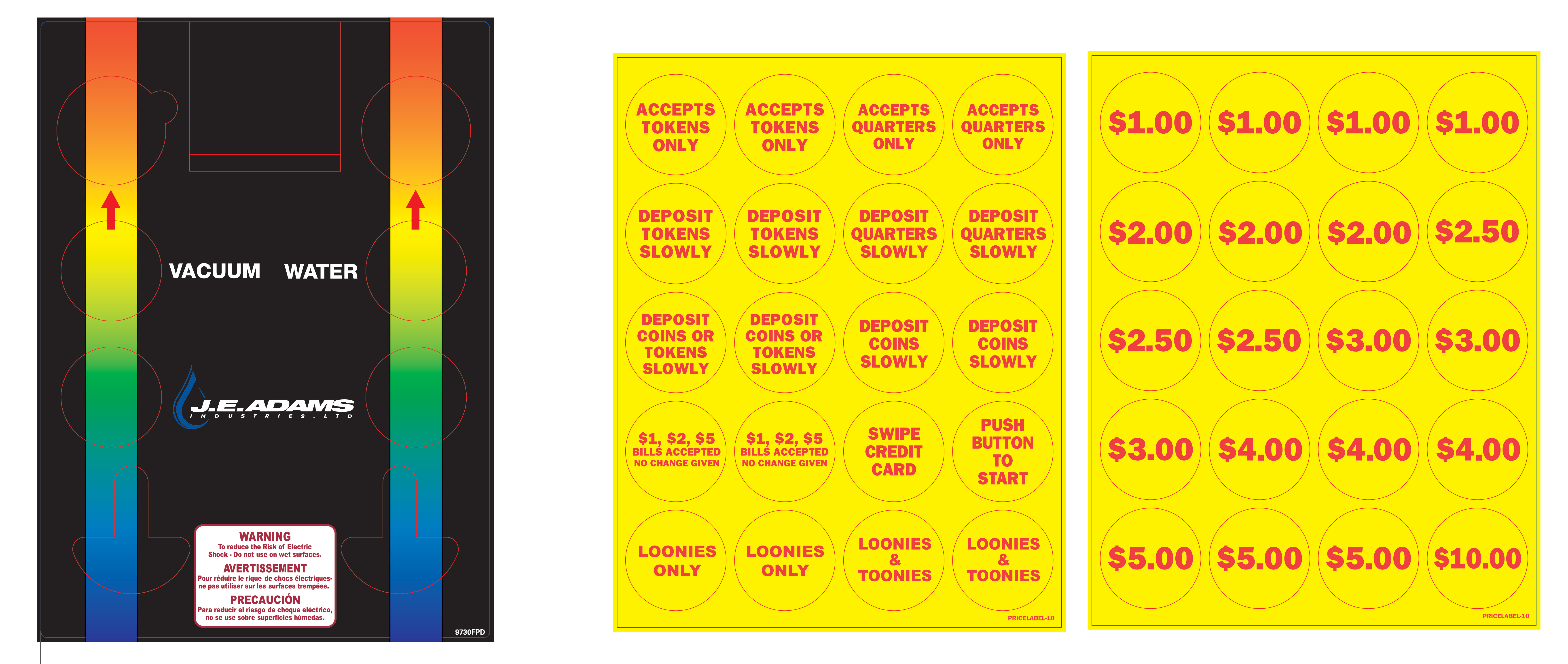 Faceplate and Pricing Decal Product Image