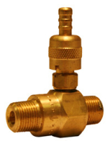 Downstream Acid Injector - Maxi-Flow - Adjustable - 2-3 GPM Brass Image 