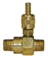 Downstream Acid Injector - Maxi-Flow - Adjustable - 5-8 GPM Brass Image 