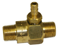 Downstream Acid Injector - Maxi-Flow - Non-Adjustable - 5-8 GPM Brass Image 