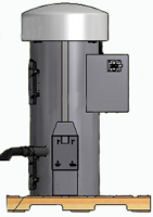 Vacuum & Air Machine - GAST Compressor - Vault Ready - Retractable Hose Reel - ADA Height Image 