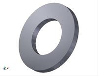 WASHER, FLAT , 3/4 SAE, ID 13/16, OD- 1-1/2 ZINC PLATED STEEL Image 
