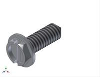 SCREW, #8 1/2 SELF TAP HEX WASH SLOT TYPE AB Image 