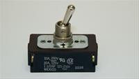ON/OFF Toggle Switch, DPST, 20 AMP, Screw Terminals Image 