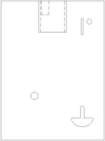 Faceplate - Pin Lock - Coin Slot & Hole for Toggle Switch Image 