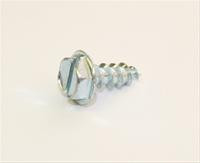 #10 X 1/2 SELF TAP SCREW HEX WASHER SLOTTED ZP Image 
