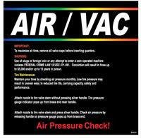 Air/Vac Hose Reel Instruction Decal Image 