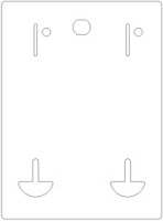 Faceplate - Cam Lock - Dual Coin Slots - Air/Vac & Water/Vac Image 