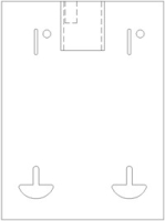 Faceplate - Pin Lock - Dual Coin Slots - Air/Vac & Water/Vac Image 