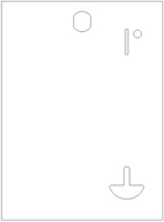 Faceplate for Dual Vac (8960 Series) OLD STYLE - LATCH & KEY STYLE Image 