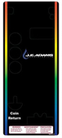 Black Faceplate Decal for Super Vac with Long Faceplate Image 